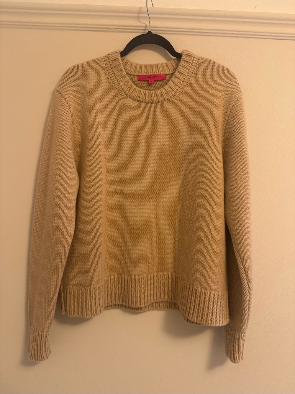 The Elder Statesman Beige Crewneck Sweater